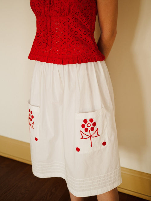 Britt Skirt in Folk Embroidery
