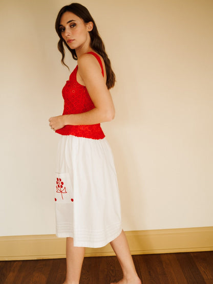 Britt Skirt in Folk Embroidery