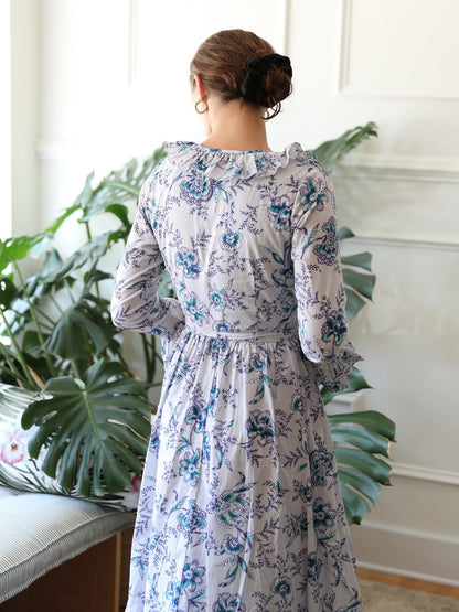 Elisabetta Dress in Cornflower
