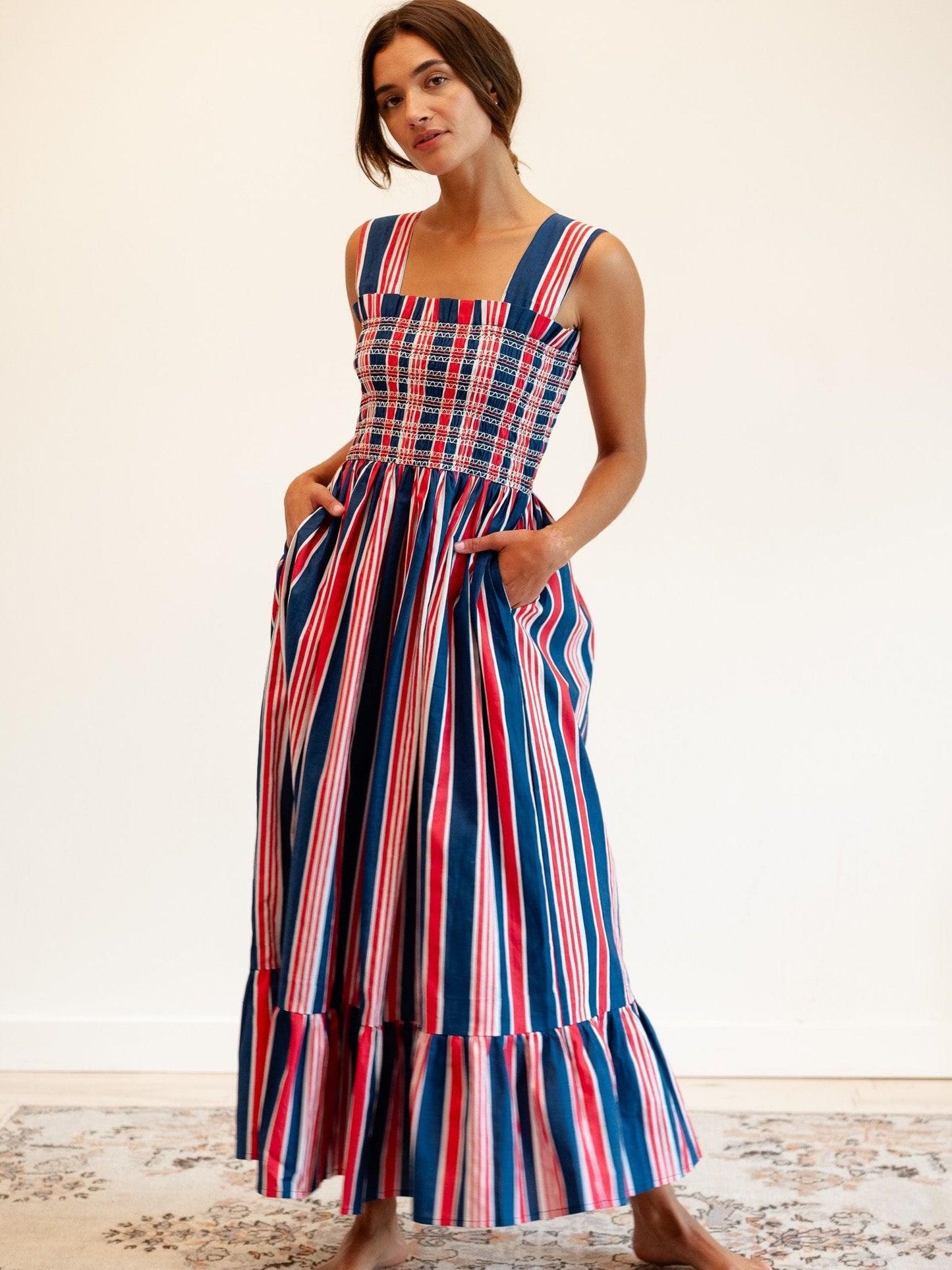 Garden Dress in Sailing Stripe