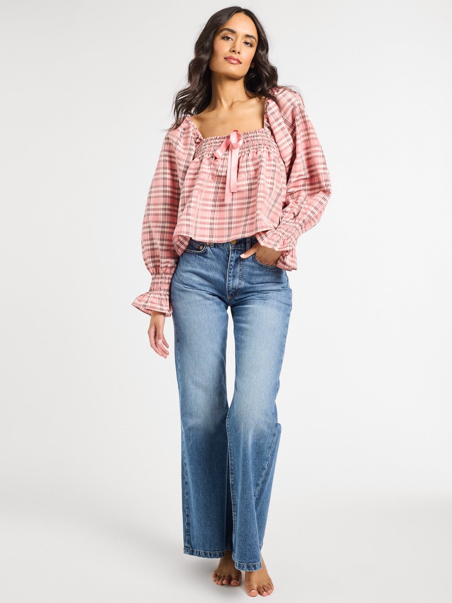 Jesse Top in Sugarplum Taffeta