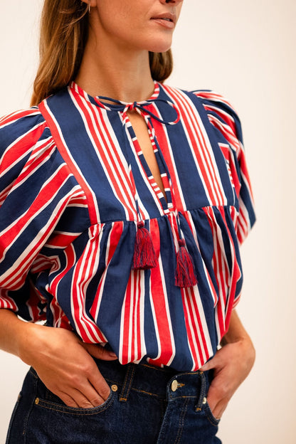 Thalia Top in Sailing Stripe