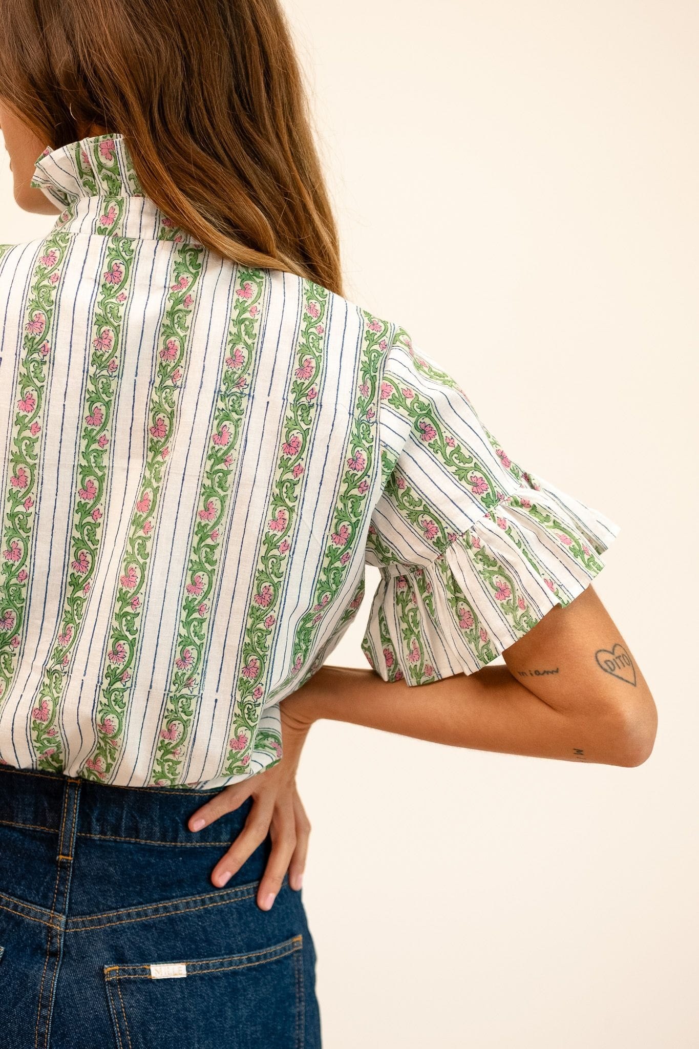 Vanessa Top in Sweet Pea Stripe