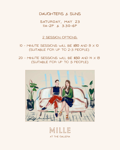 DAUGHTERS AND SUNS PORTRAIT SESSIONS - MAY 23rd