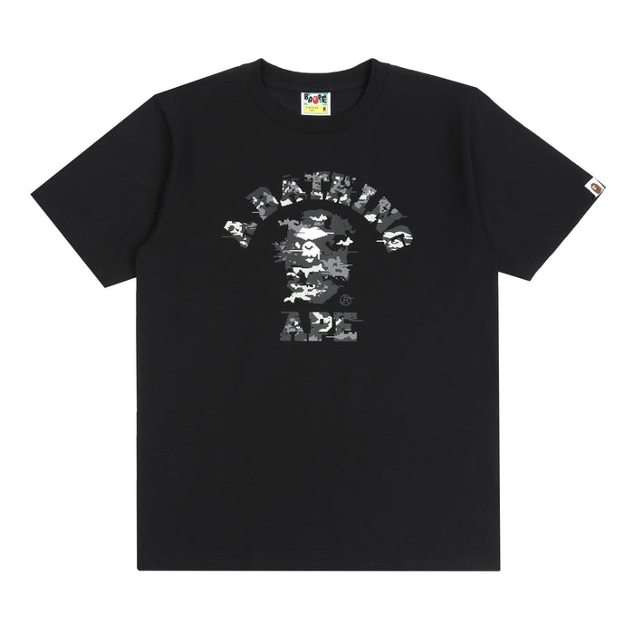 Multi Pixel Camo College T-Shirt - Black/Black