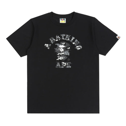 Multi Pixel Camo College T-Shirt - Black/Black