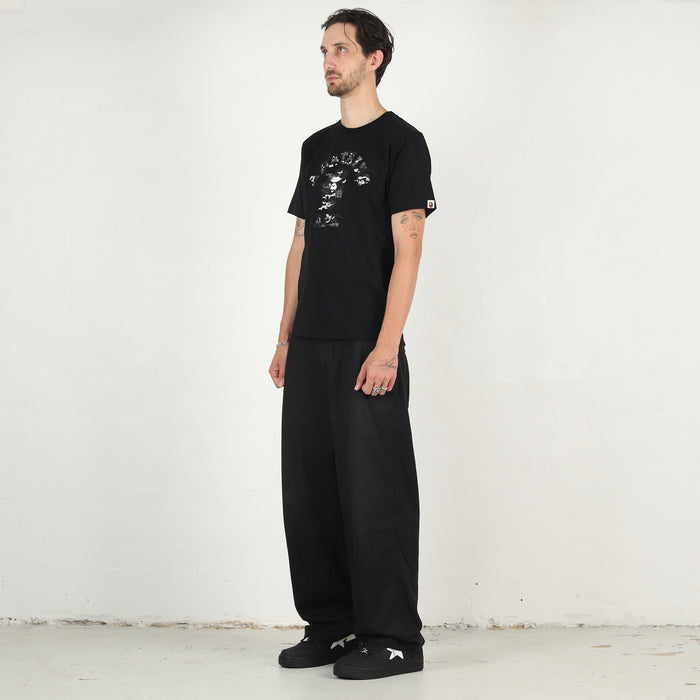 Multi Pixel Camo College T-Shirt - Black/Black