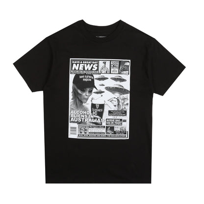 News T-Shirt - Black