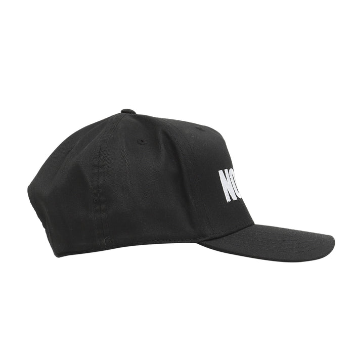 No Brain 6 Panel Snapback - Black