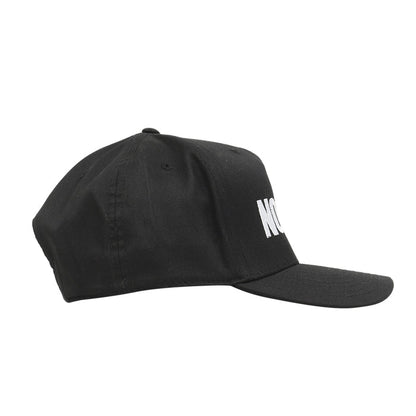 No Brain 6 Panel Snapback - Black