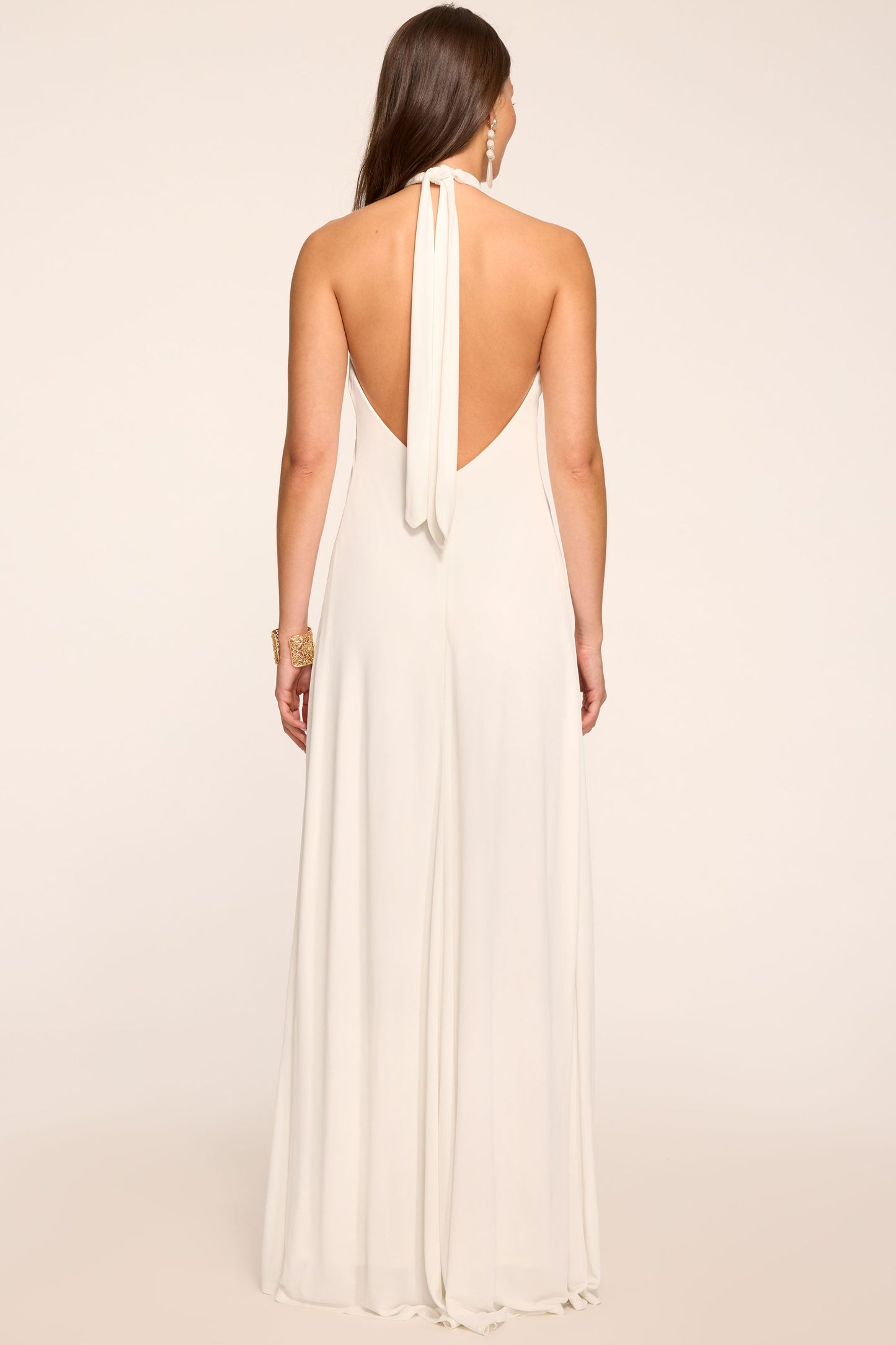 Meredith Embellished High Neck Gown