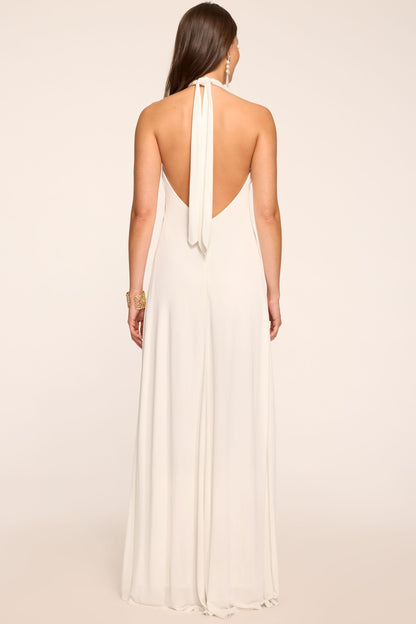 Meredith Embellished High Neck Gown