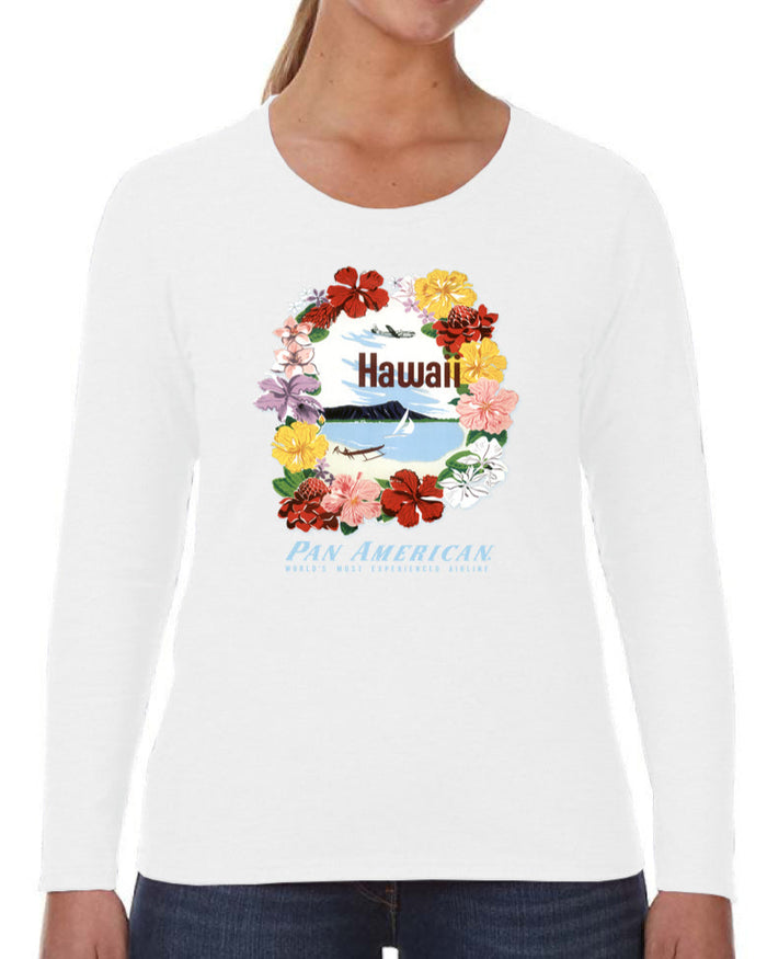 Pan Am Lei Long Sleeve Women's Shirt