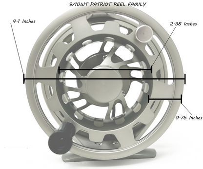 Patriot Reel - Flat Gunmetal