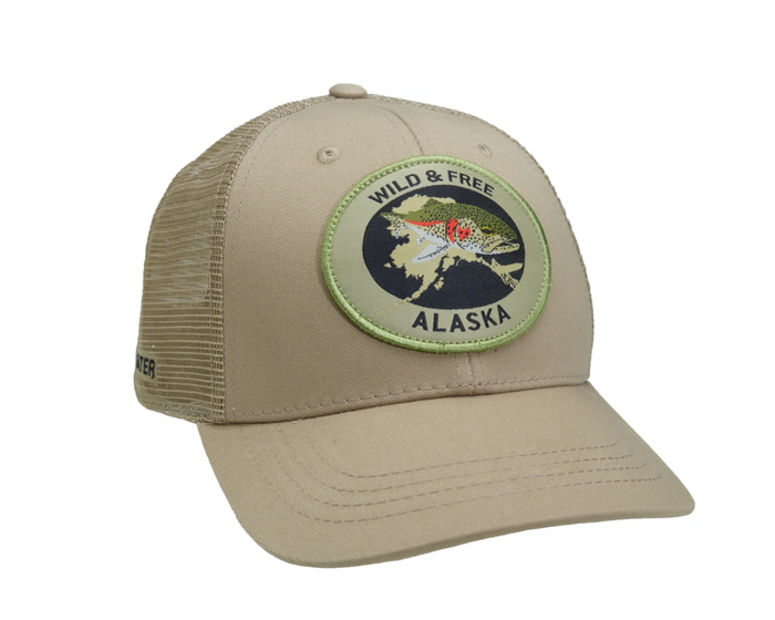 Rep Your Water Alaska Wild And Free Rainbow Trout Hat