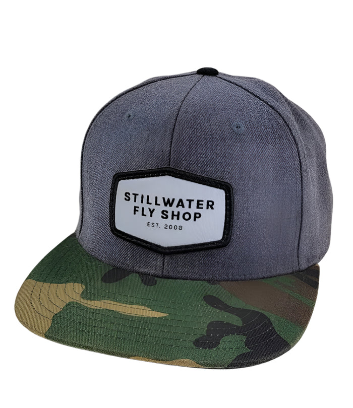 Richardson Flat Bill Wool Snapback - Fly Shop Logo