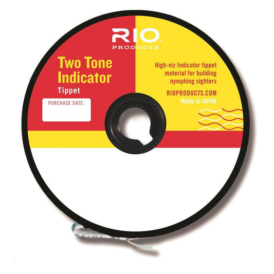 Rio 2-Tone Indicator Tippet -  Black/White 30 Yards