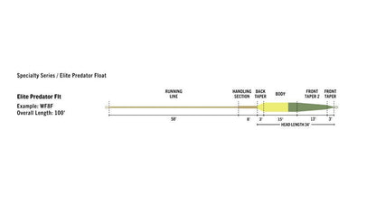 RIO Elite Predator streamer fly line - detail view