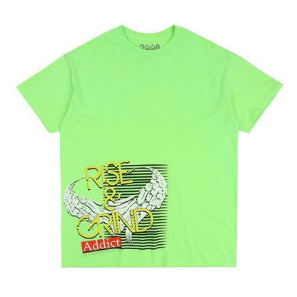 Rise & Grind Addict T-Shirt - Green