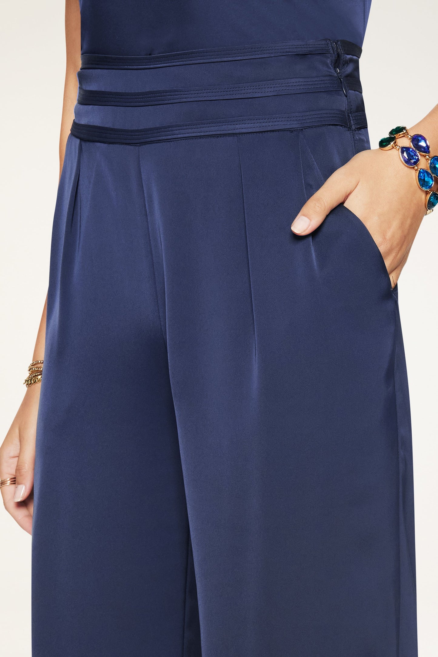 Joss Wide Leg Pant | NAVY