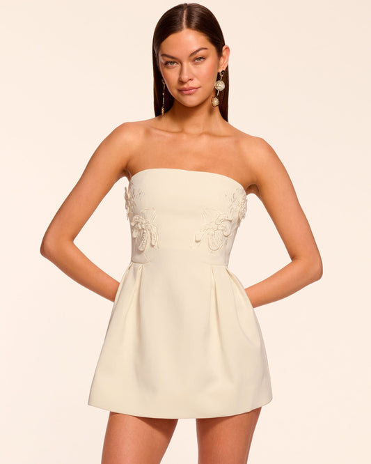 Lily Embellished Strapless Mini Dress