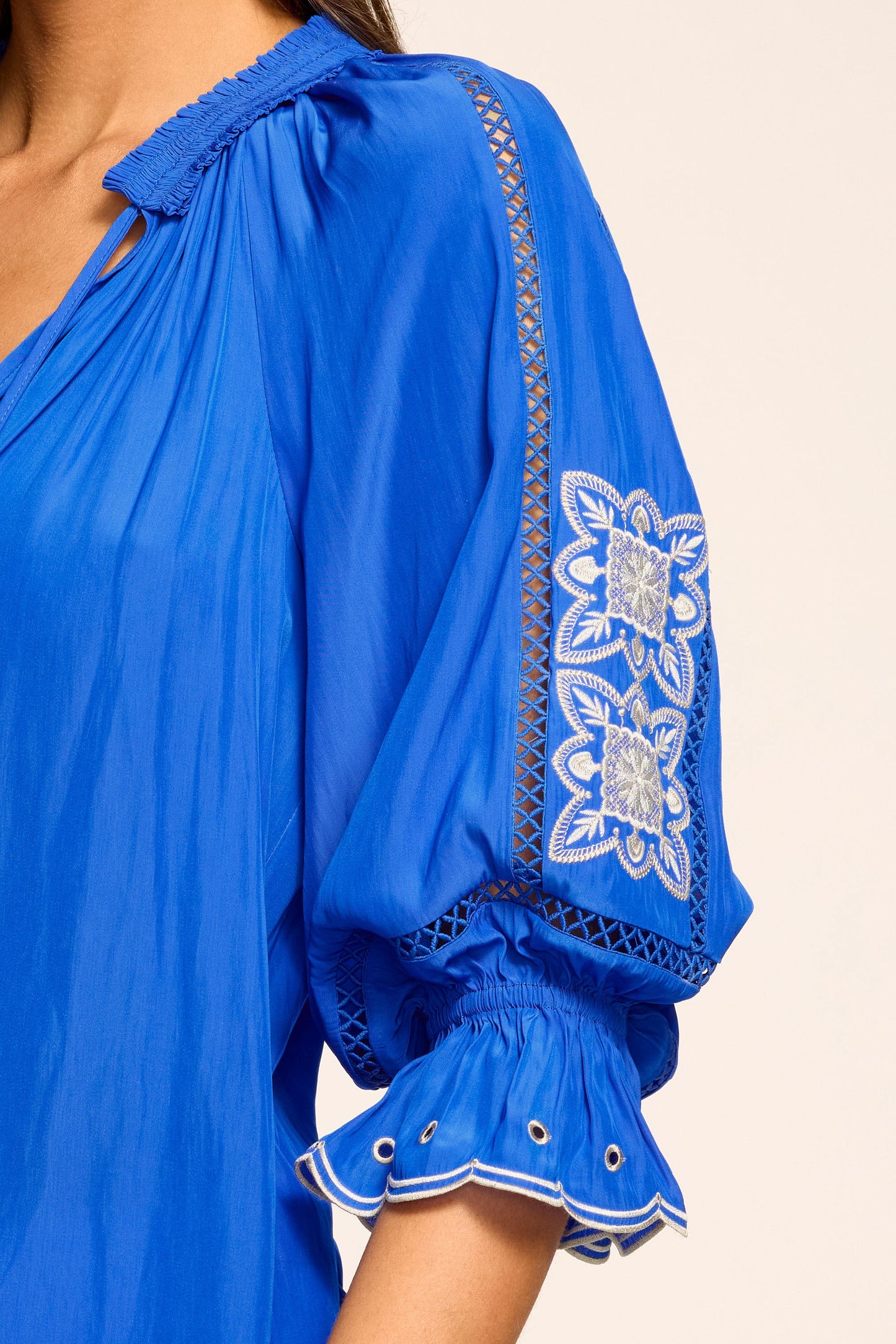 Haven Embellished V-Neck Top