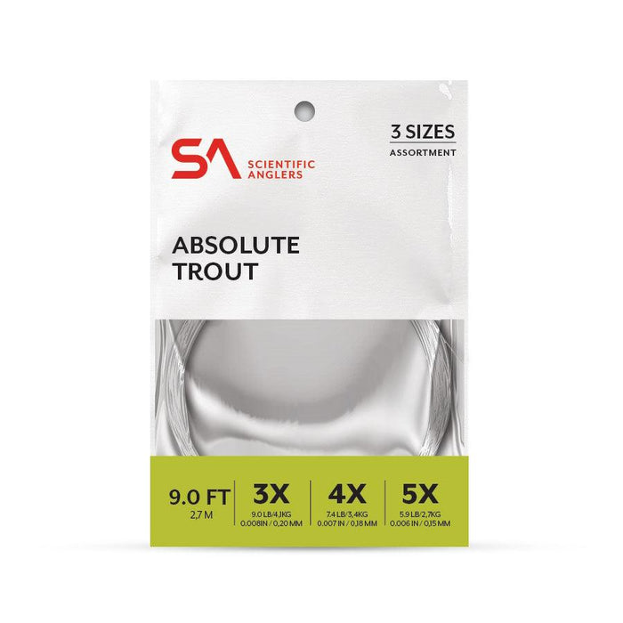 Scientific Anglers Absolute Trout Leader Assortment 3-5X
