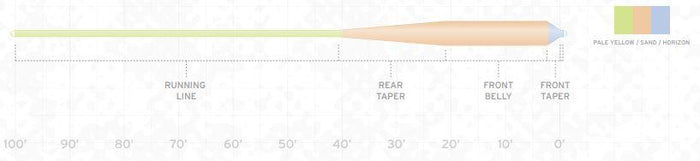 Scientific Anglers Amplitude Smooth Grand Slam fly line - detail view