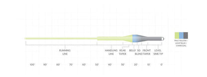 Scientific Anglers Sonar Trout Express fly line - detail view