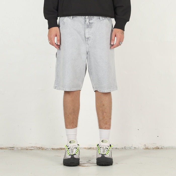 Single Knee Short - Black chalk wash