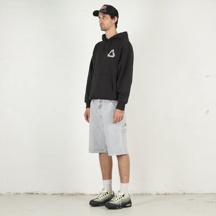 Single Knee Short - Black chalk wash