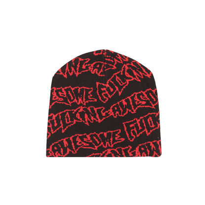 Stamp Repeat Skully - Black Red