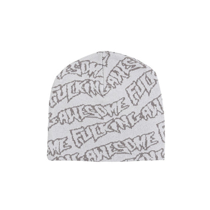Stamp Repeat Skully - Grey Cream