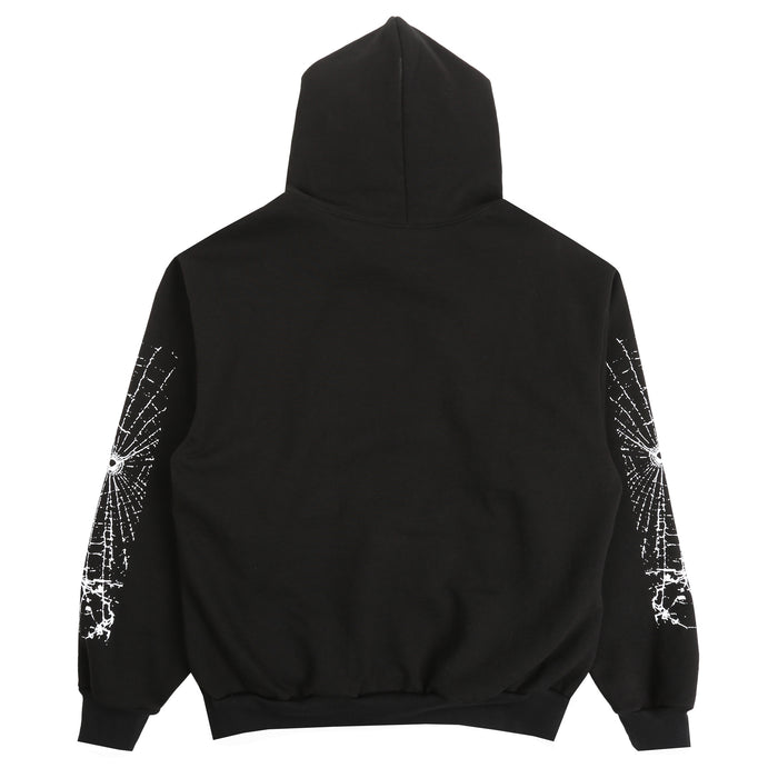 SUPPLY Big Web Hooded Sweatshirt - Black