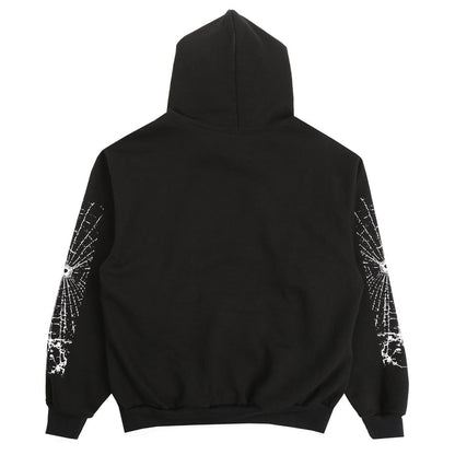 SUPPLY Big Web Hooded Sweatshirt - Black