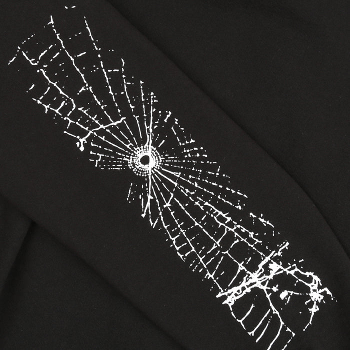 SUPPLY Big Web Hooded Sweatshirt - Black