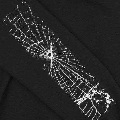 SUPPLY Big Web Hooded Sweatshirt - Black