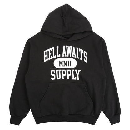 SUPPLY College Hooded Sweatshirt - Black