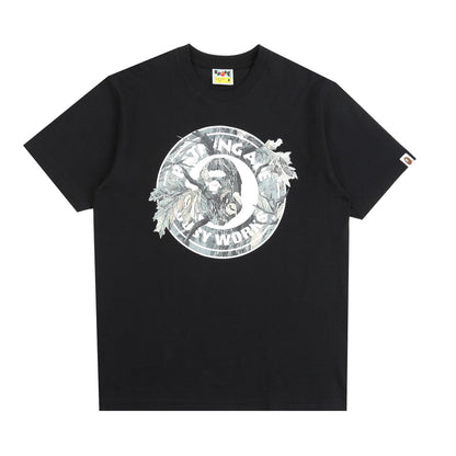 Tree Edge Camo Busy Works T-Shirt - Black