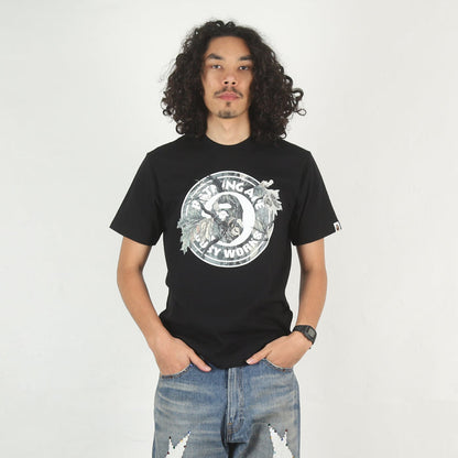 Tree Edge Camo Busy Works T-Shirt - Black