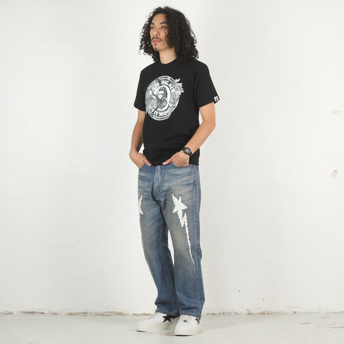 Tree Edge Camo Busy Works T-Shirt - Black
