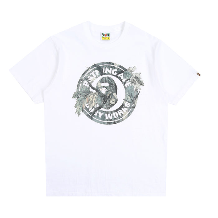 Tree Edge Camo Busy Works T-Shirt - White