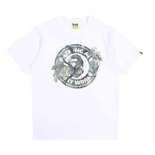 Tree Edge Camo Busy Works T-Shirt - White