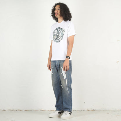 Tree Edge Camo Busy Works T-Shirt - White