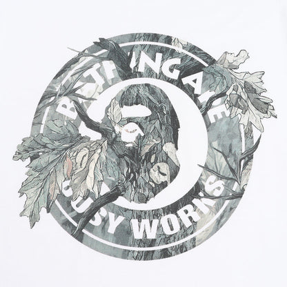 Tree Edge Camo Busy Works T-Shirt - White