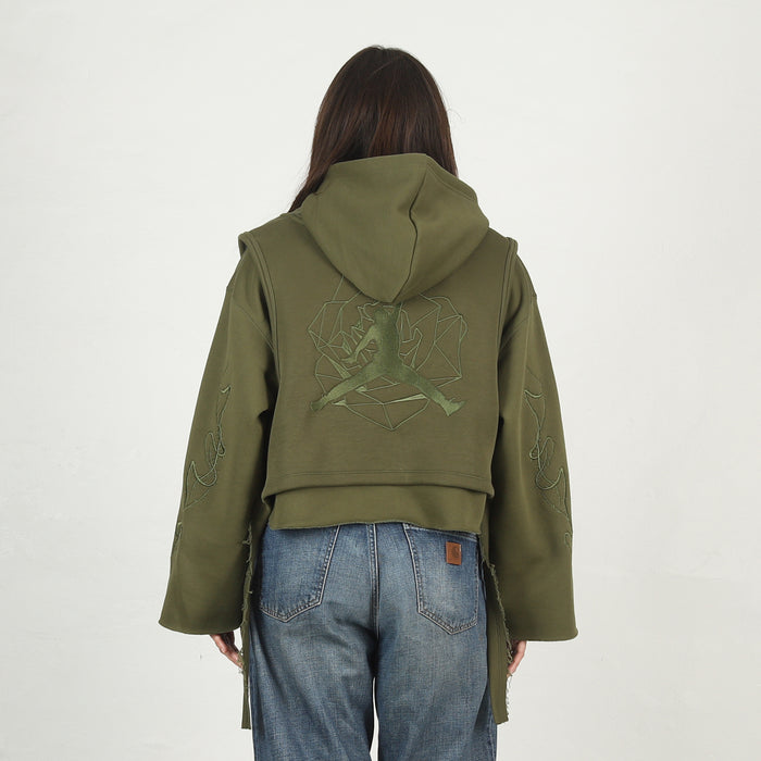 W' Air Jordan x Teyana Taylor Hoodie - Rough Green