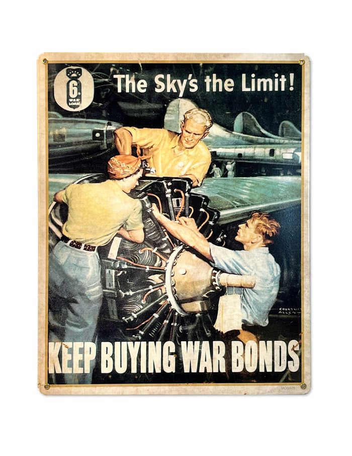 War Bonds Metal Sign