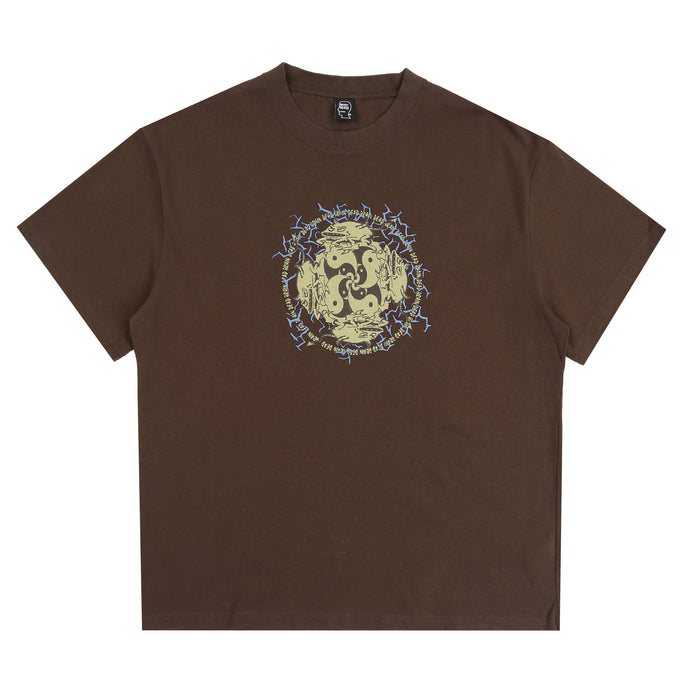 Ying Yang Run T-Shirt - Brown