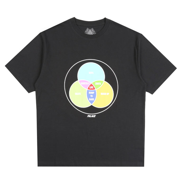 ZEN DIAGRAM T-SHIRT  - BLACK