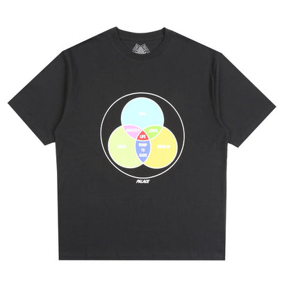 ZEN DIAGRAM T-SHIRT  - BLACK